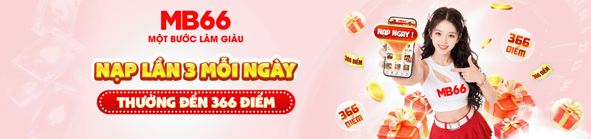 MB66 nạp nhiều lần thưởng càng to